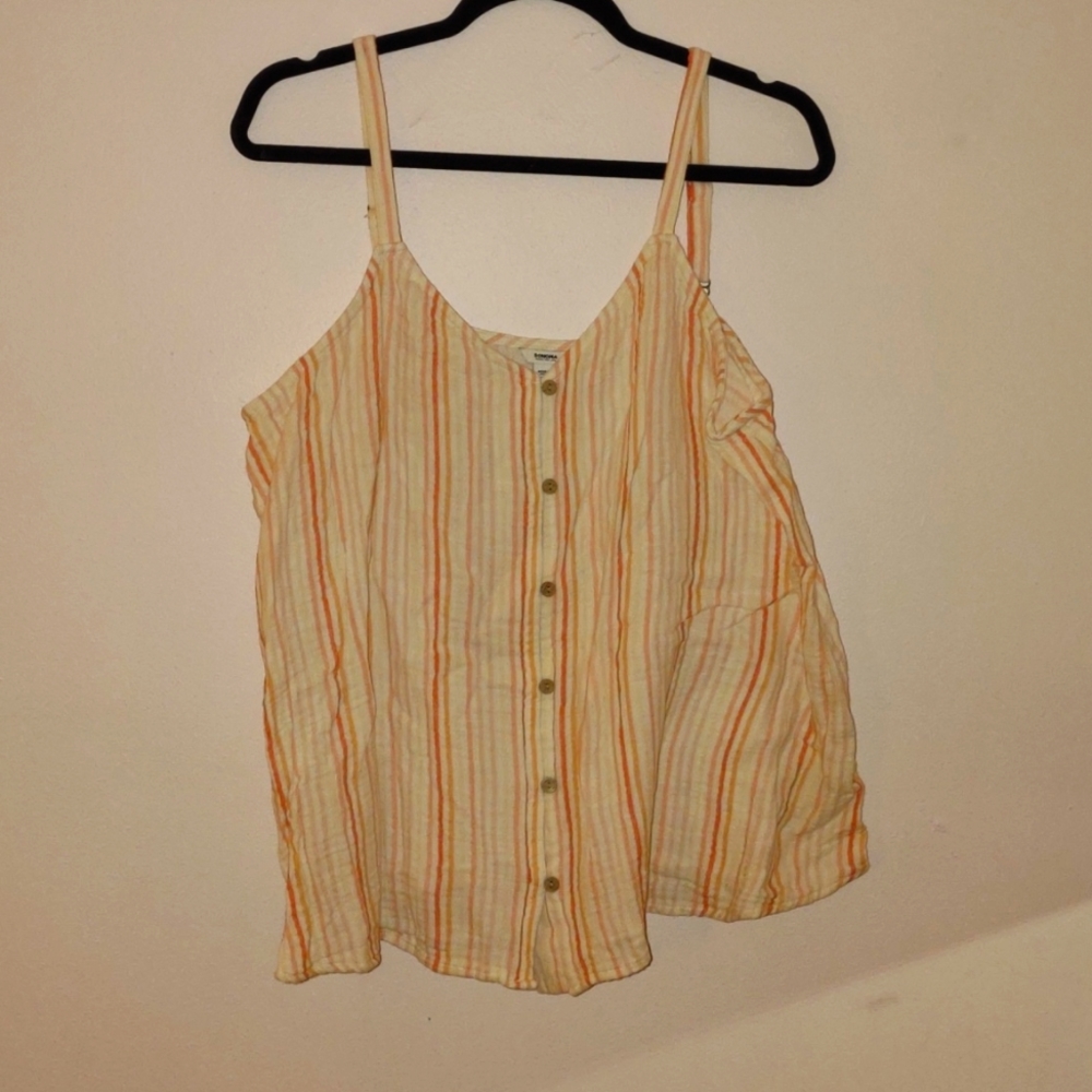 NWOT Sonoma Striped Tank, size XL